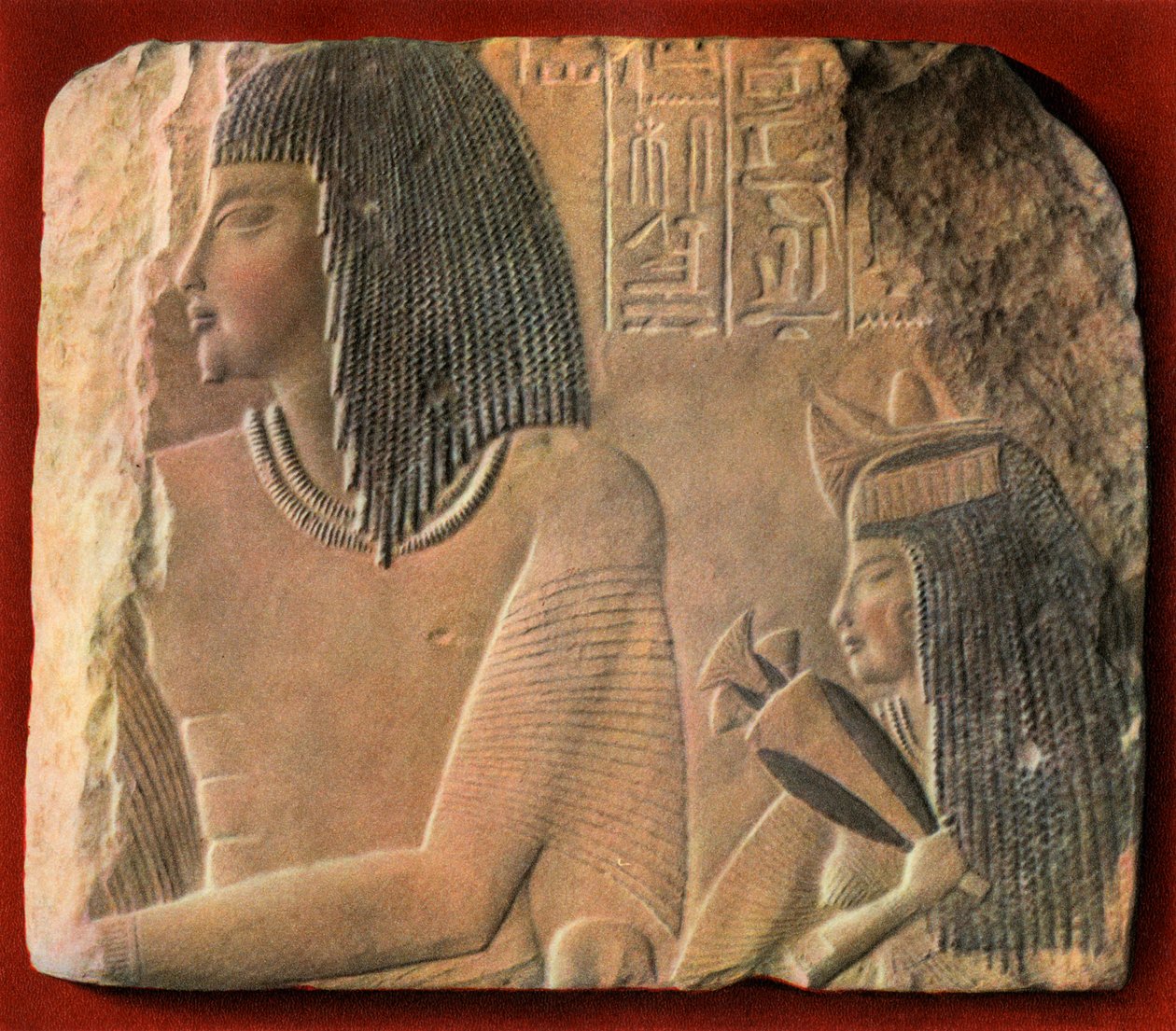 Egyptiläinen kalkkikivirelief, n. 1400 eKr. 1936 tekijältä Unbekannt