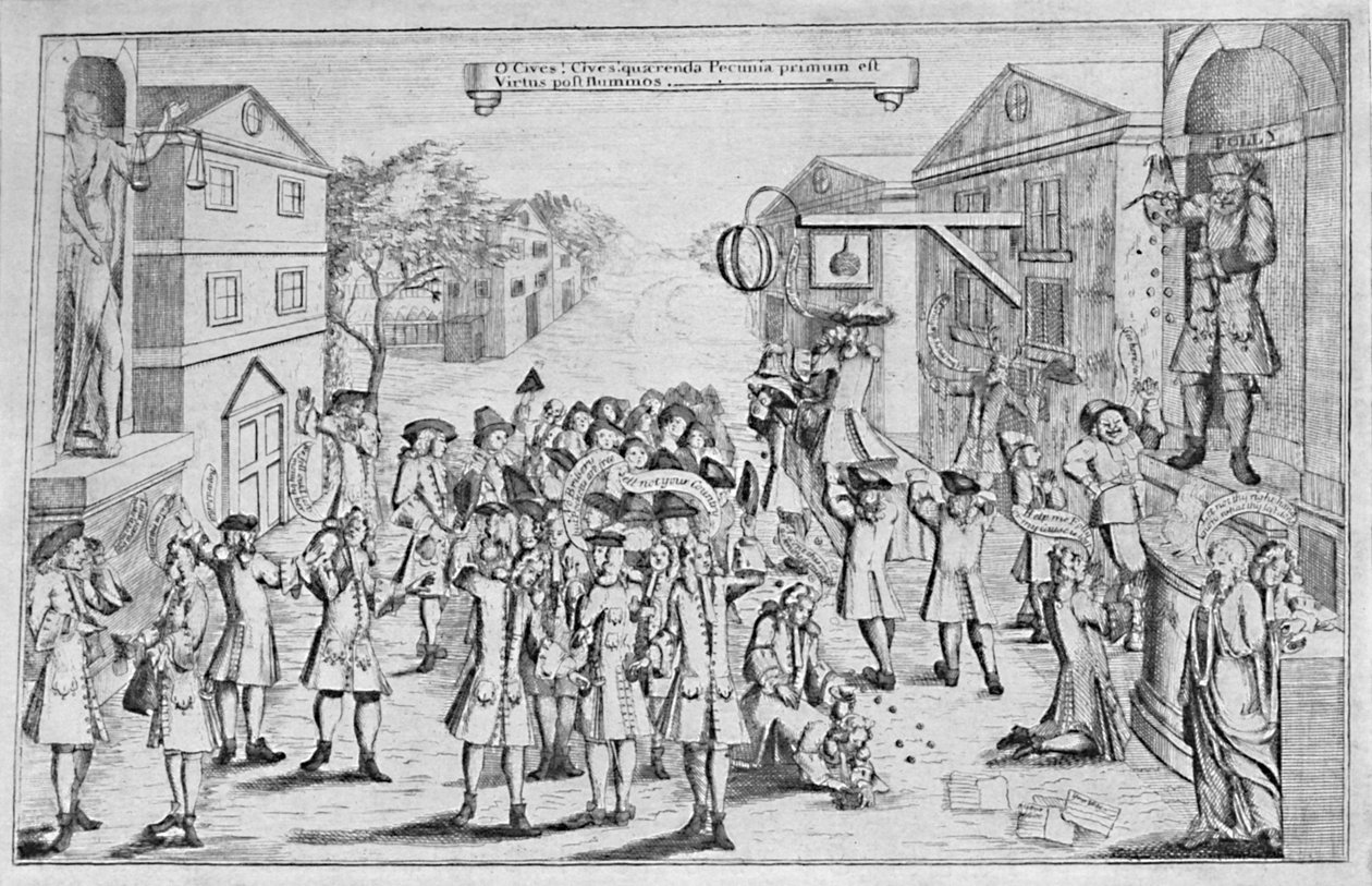 Lahjuksella voitetut vaalit, 1727, 1904 tekijältä Unbekannt