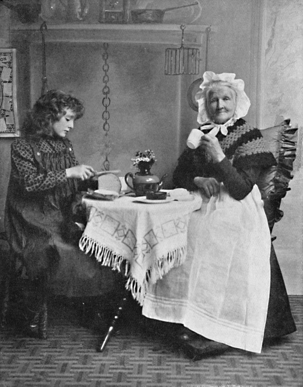 Englantilainen mökkikohtaus, 1912 tekijältä Unbekannt