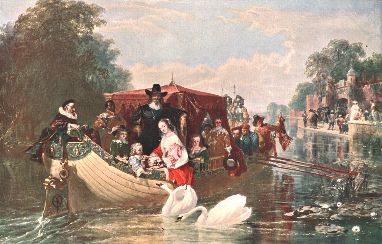 Jakso Charles I:n onnellisempina päivinä, 1853, c1902. tekijältä Unbekannt