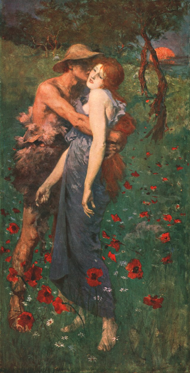 Idylli, 1891, c1902. tekijältä Unbekannt