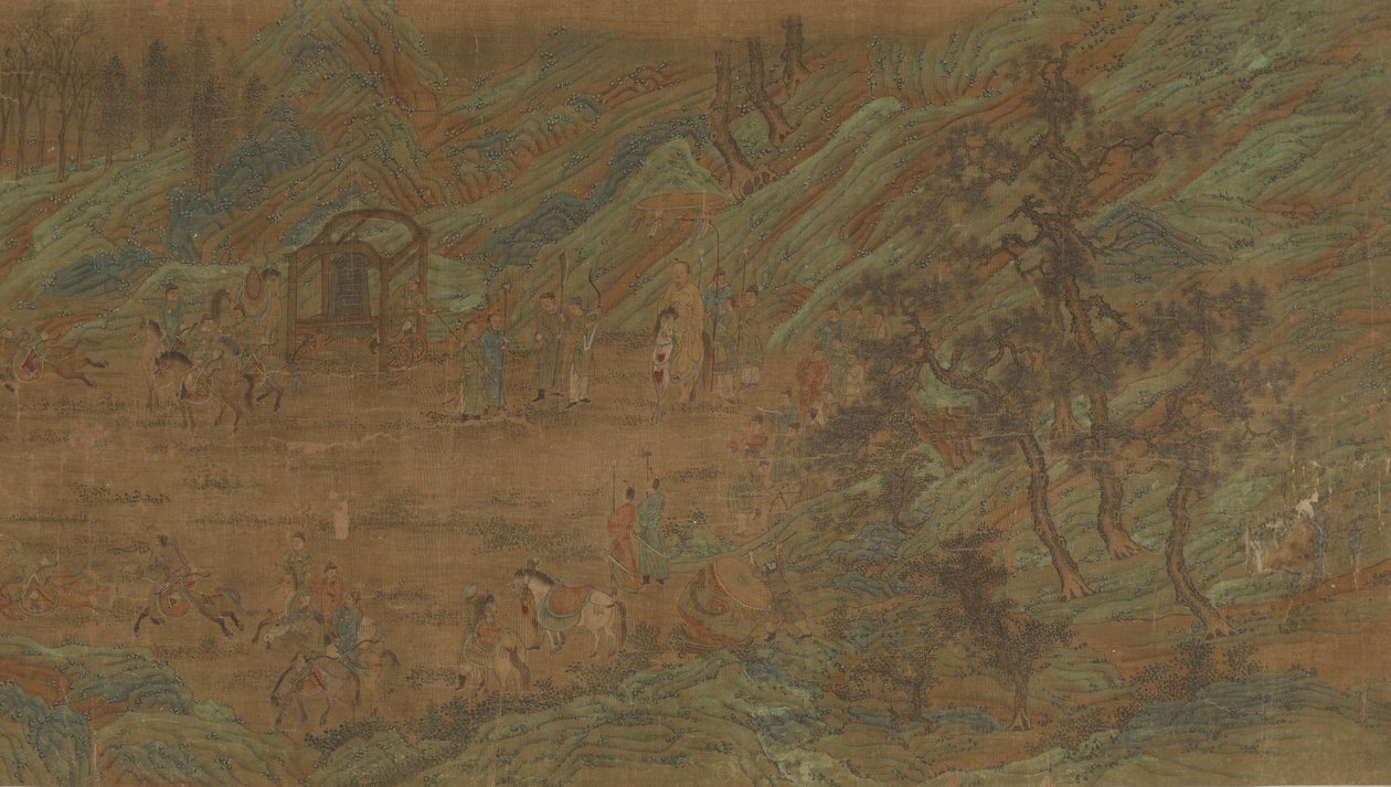 Keisarillinen metsästys, myöhäinen Ming-dynastia, 1500-1600-luku. tekijältä Unbekannt
