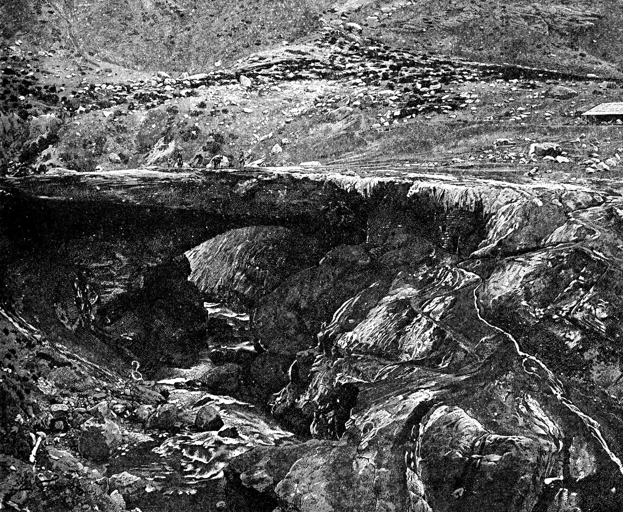 Inkasilta, Peru, 1895 tekijältä Unbekannt