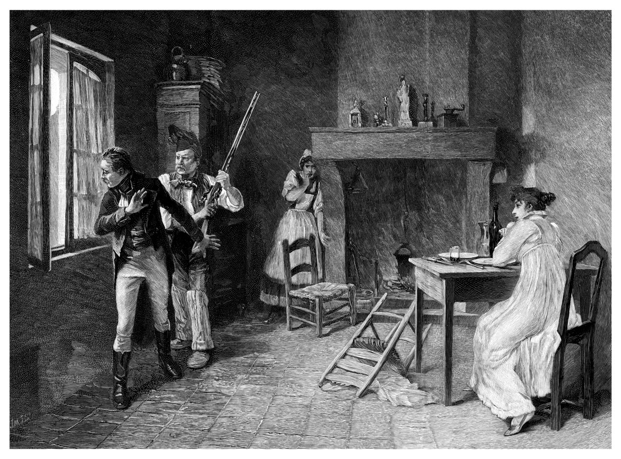 Välikohtaus valkoisessa terrorissa, 1815, 1895 tekijältä Unbekannt