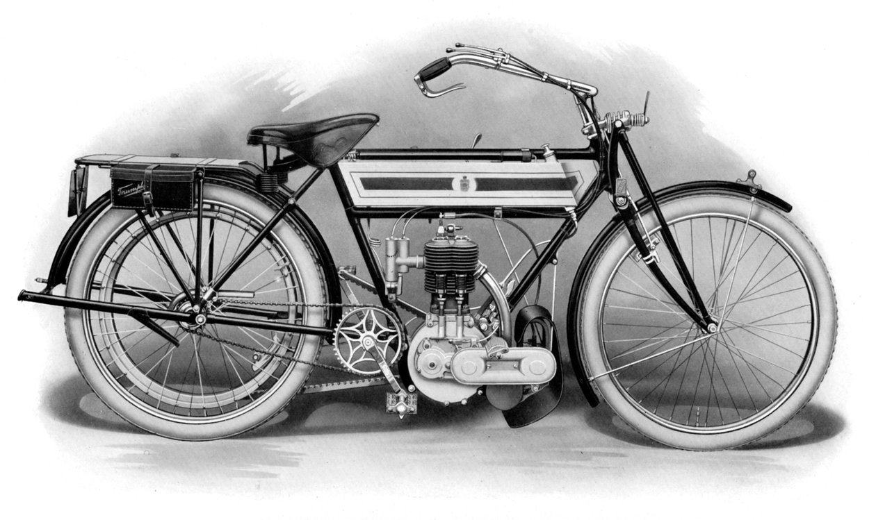 Varhainen Triumph-moottoripyörä, 1911-1912 tekijältä Unbekannt