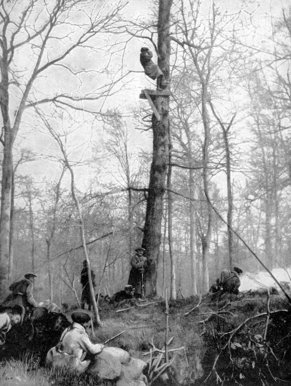 Havaintopiste, 1915 tekijältä Unbekannt
