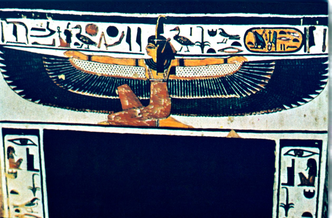 Muinaiset egyptiläiset hieroglyfit, Thebes, Egypti tekijältä Unbekannt