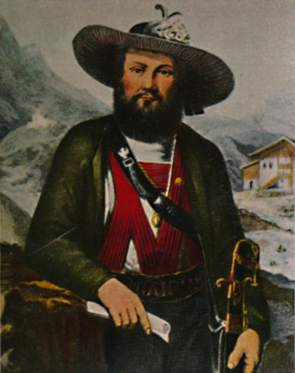 Andreas Hofer 1767-1810. - Blassin maalaus, 1934. tekijältä Unbekannt