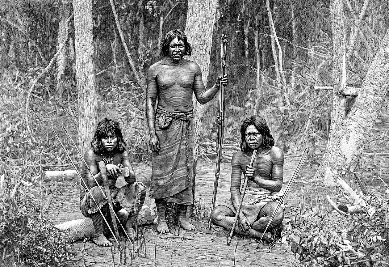 Angaite-intiaanit, North Chaco, Paraguay, 1895 tekijältä Unbekannt