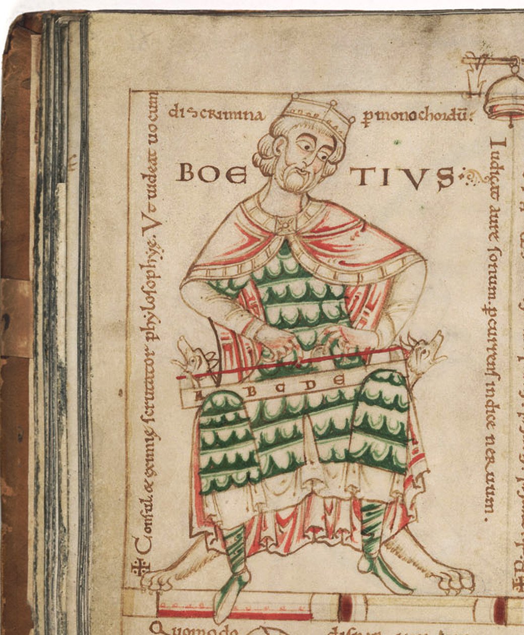 Anicius Manlius Severinus Boethius Teoksesta: Boethiuksen musiikin muodostuminen, 1100-luku tekijältä Unbekannt
