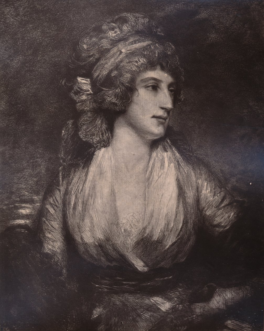 Anna Seward, englantilainen kirjailija ja runoilija, 1700-luvun lopulla tai 1800-luvun alussa 1894 tekijältä Unbekannt