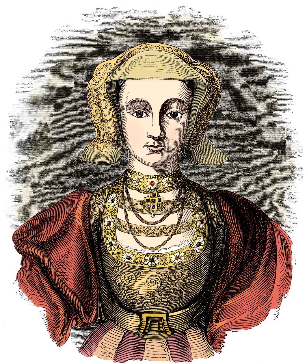 Anne of Cleves 1515-1557, Englannin Henrik VIII:n neljäs vaimo, 1800-luku tekijältä Unbekannt