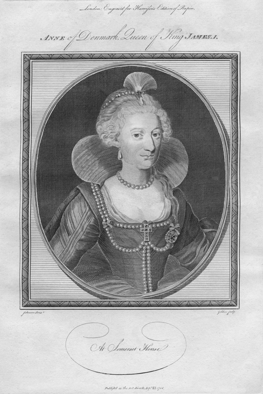 Tanskan Anne, kuningas James I:n kuningatar, 1786. tekijältä Unbekannt