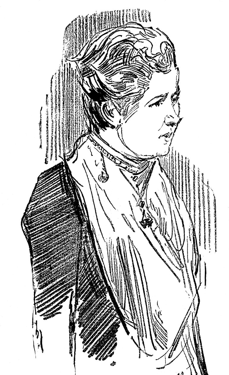 Annie Besant nee Wood 1847-1933, brittiläinen sosialisti ja teosofi, 1890 tekijältä Unbekannt