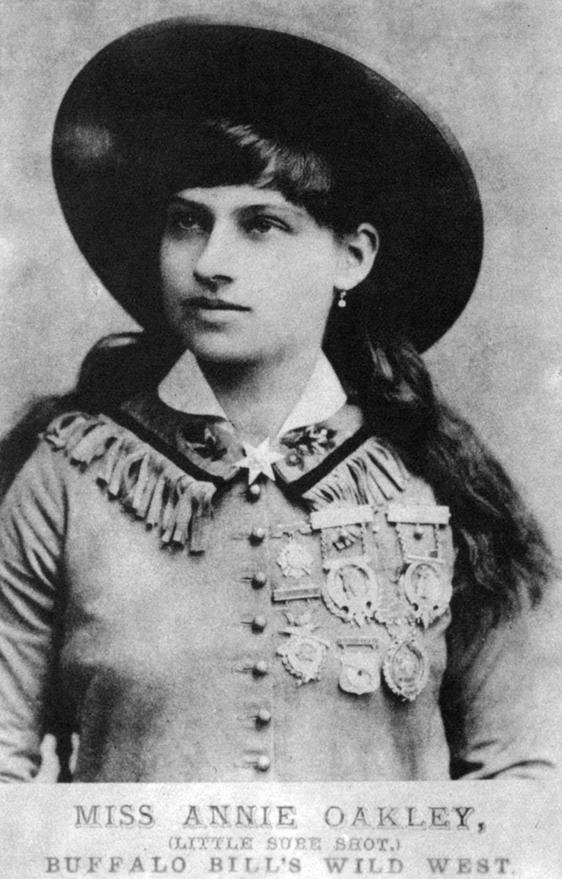 Annie Oakley, amerikkalainen näyttelyn ampuja, 1800-luvun loppu 1954 tekijältä Unbekannt
