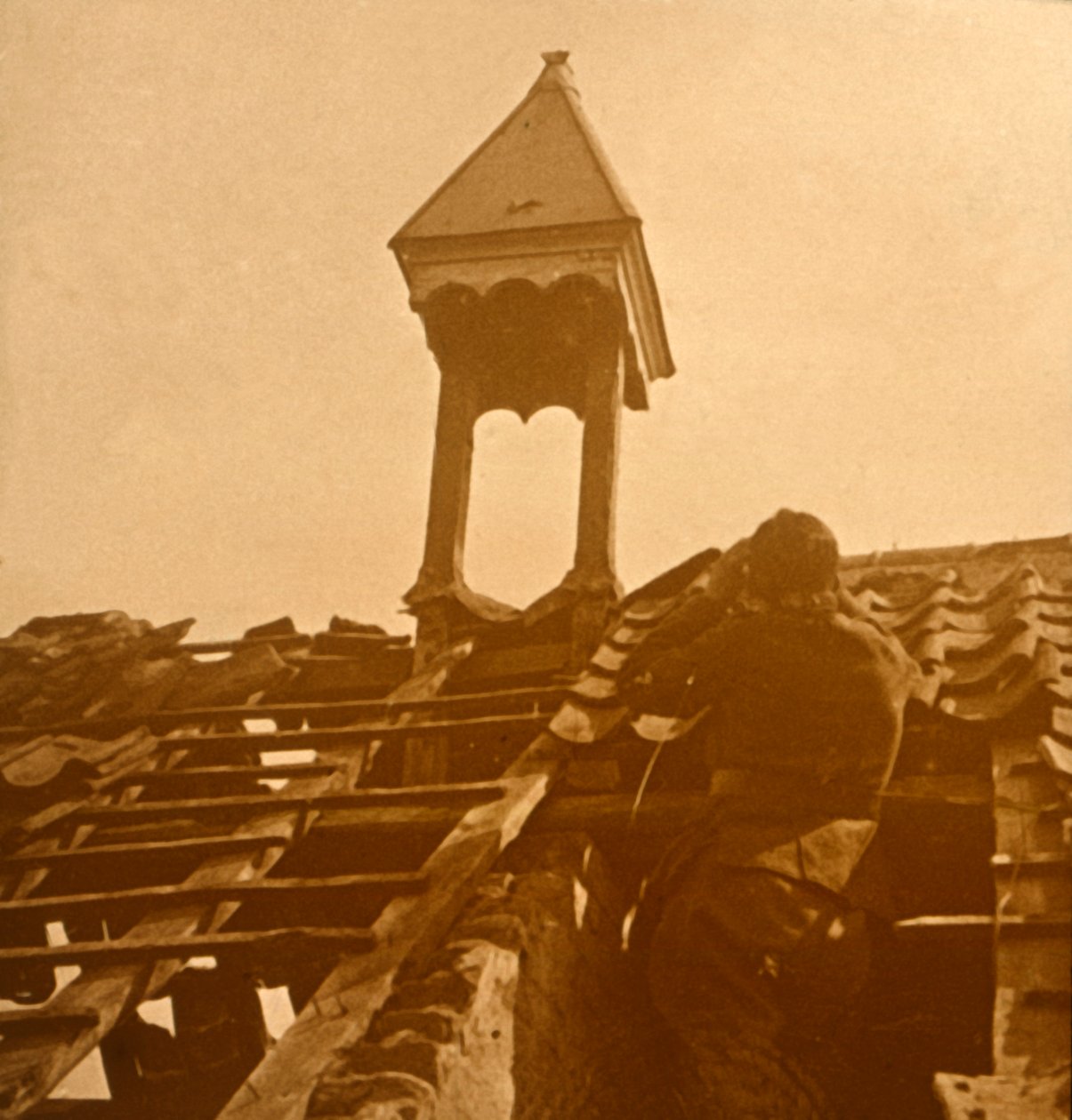 Ilmatorjuntatulitus, etulinja, c1914-c1918 tekijältä Unbekannt