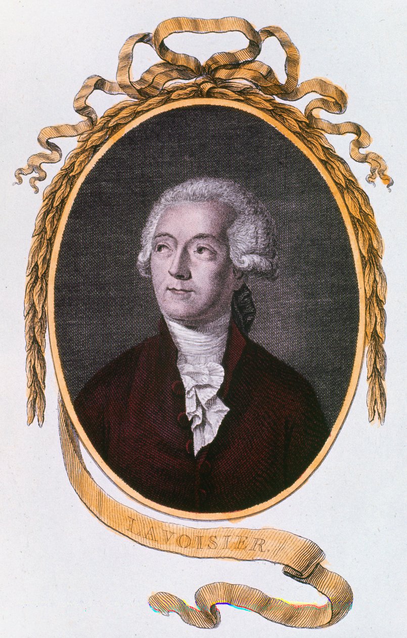 Antoine Laurent Lavoisier, 1700-luvun ranskalainen kemisti, 1801 tekijältä Unbekannt