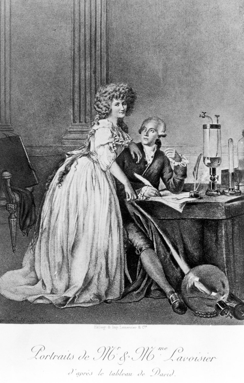 Antoine Lavoisier, ranskalainen kemisti tekijältä Unbekannt