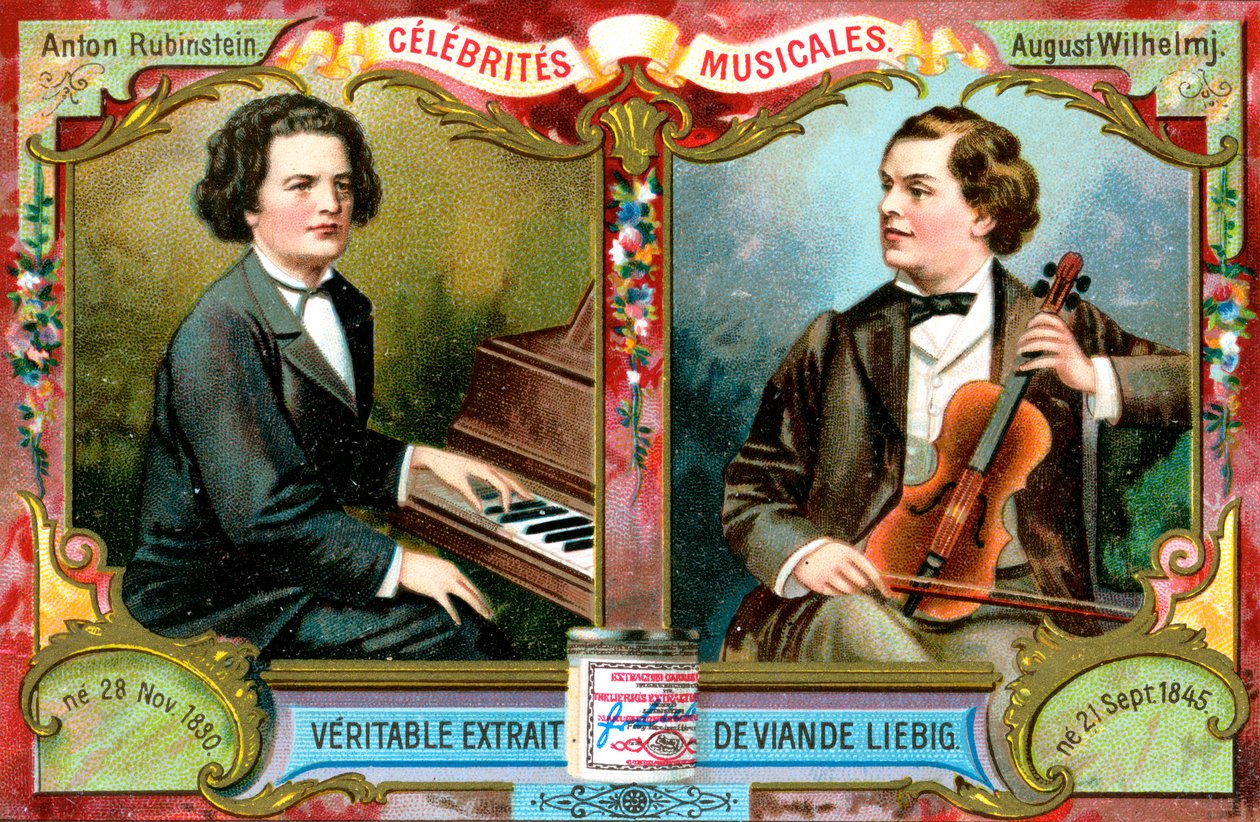 Anton Rubinstein ja August Wilhelmj, 1900 tekijältä Unbekannt