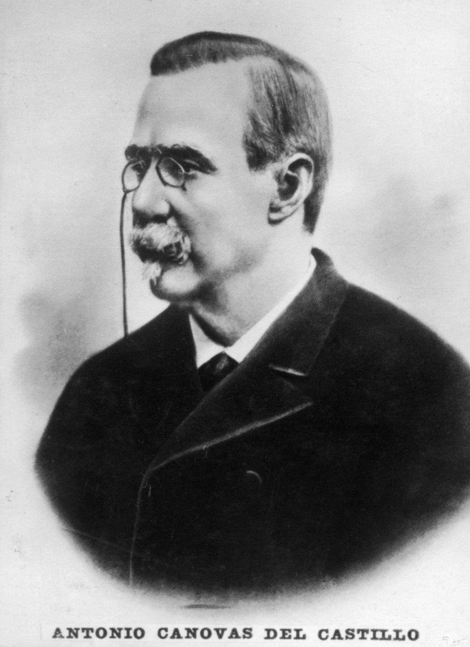 Antonio Canovas del Castillo, Espanjan pääministeri, 1910 tekijältä Unbekannt
