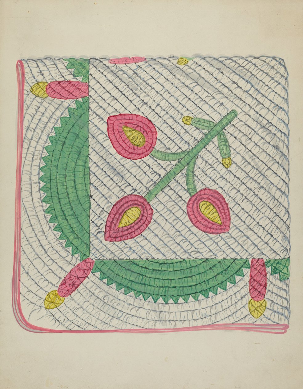 Applikoitu peitto, c. 1936. tekijältä Unbekannt