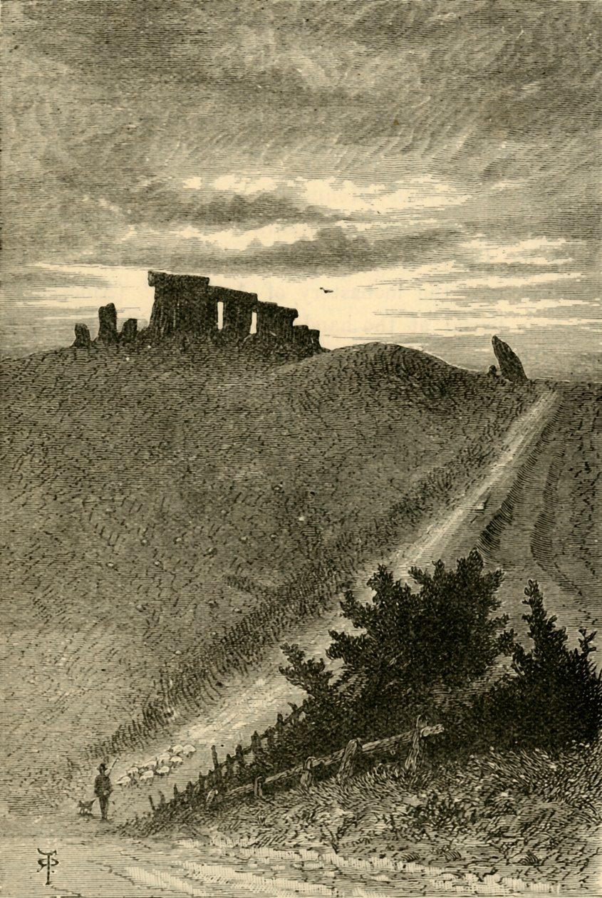 Stonehengen lähestymistapa idästä, 1898. tekijältä Unbekannt