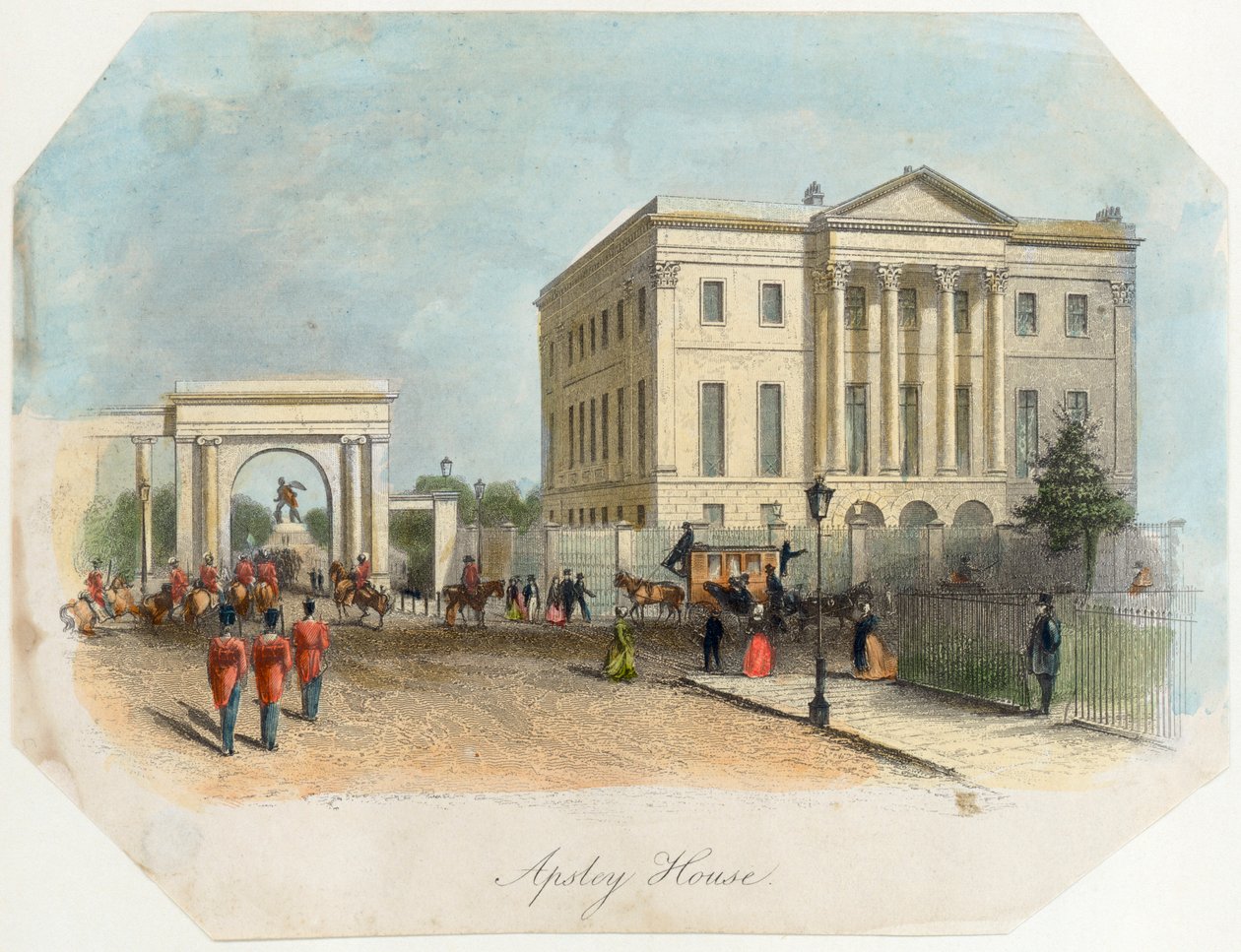 Apsley House, Hyde Park Corner, Lontoo, 1850 tekijältä Unbekannt