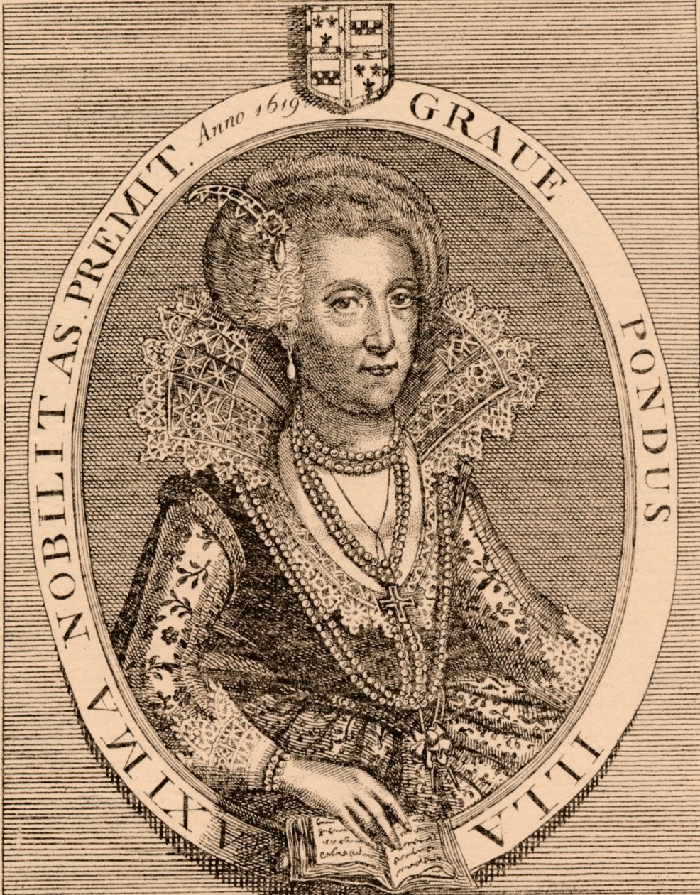 Arabella Stuart 1575-1615, englantilainen renessanssin aatelisnainen, 1889. tekijältä Unbekannt