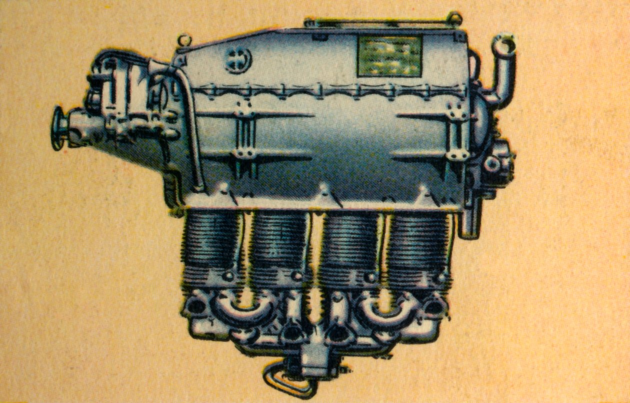 Argus As 8 100 hevosvoiman lentokoneen moottori, 1932. tekijältä Unbekannt