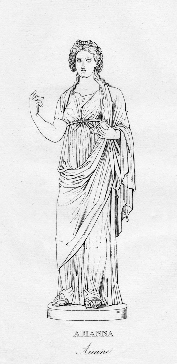 Arianna Ariane, 1850 tekijältä Unbekannt