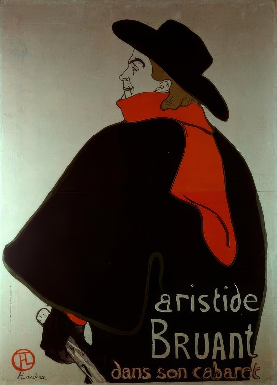Aristide Bruant kabareessaan tekijältä Unbekannt