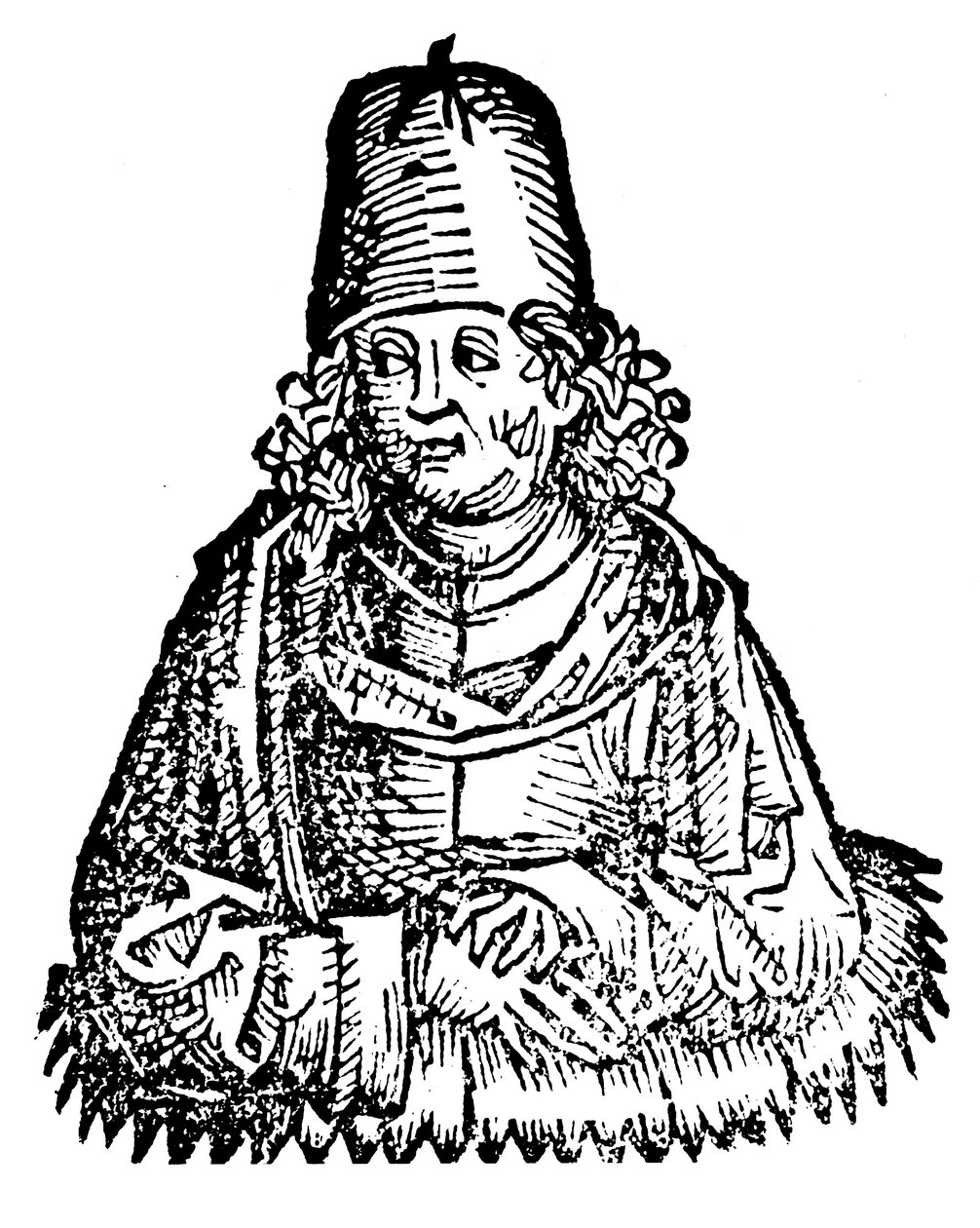 Aristoteles 384-322 eKr., antiikin kreikkalainen filosofi ja tiedemies, 1493 tekijältä Unbekannt