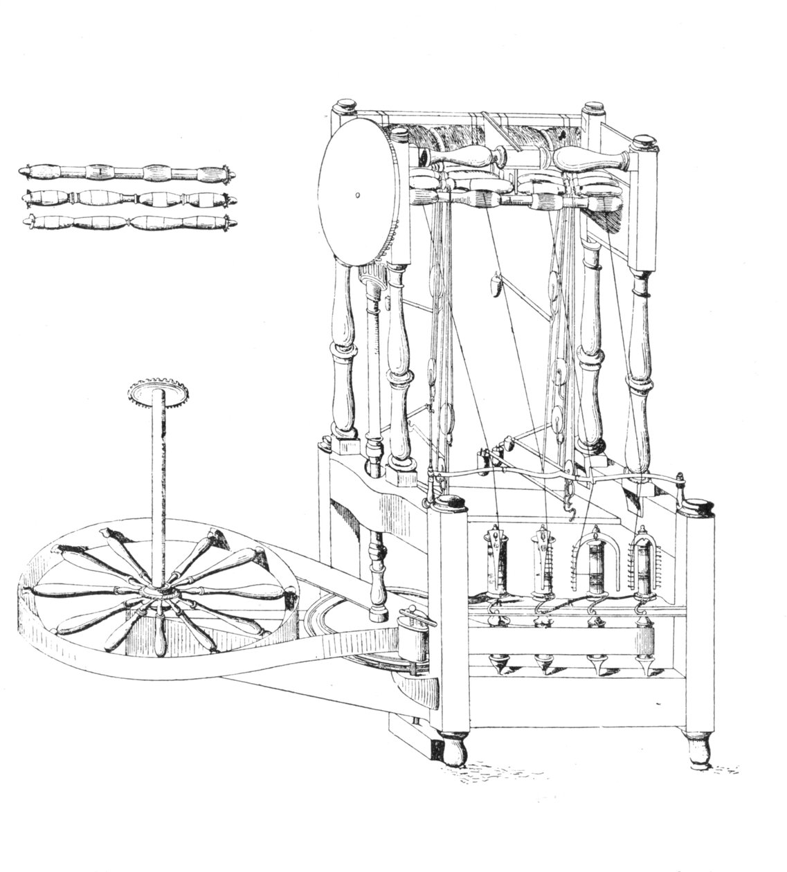 Arkwrights Spinning Jenny, 1769, 1769, 1904 tekijältä Unbekannt