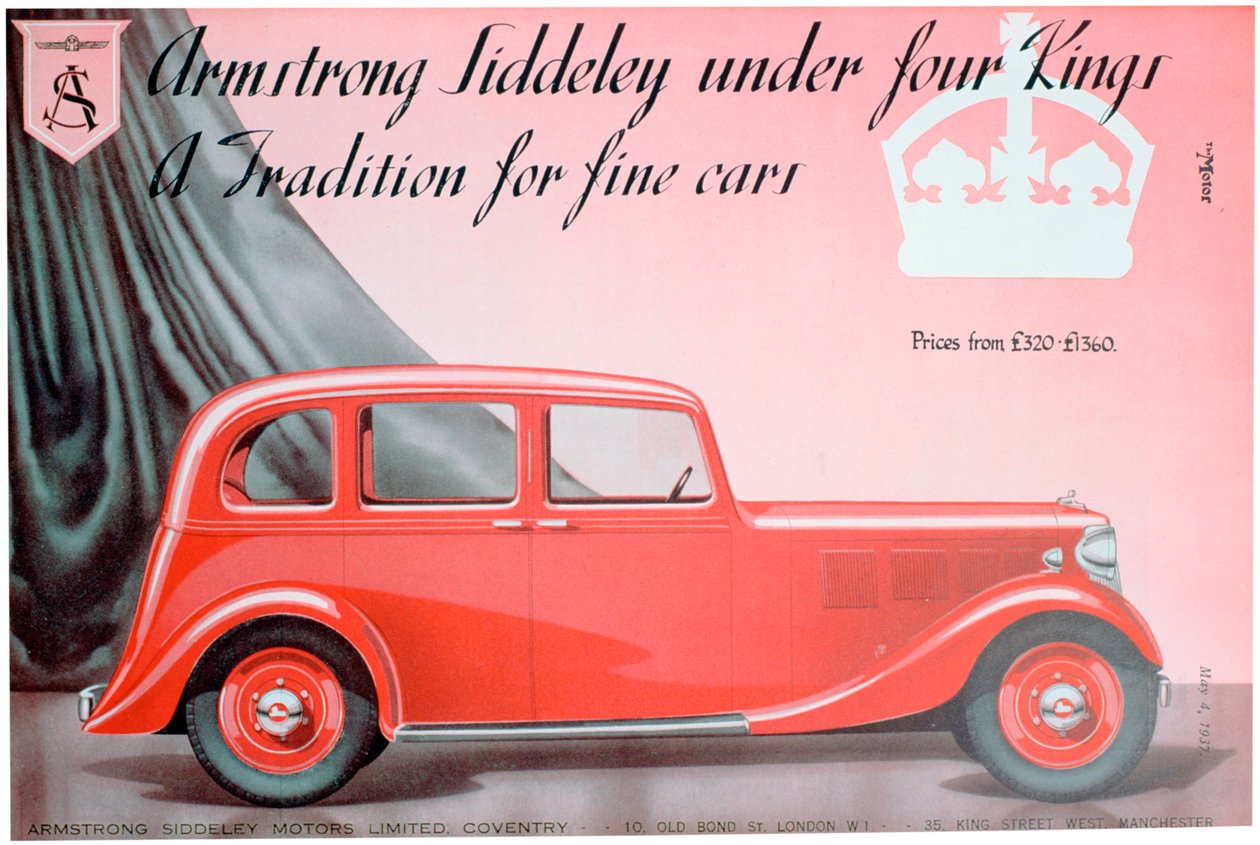 Armstrong Siddeley Motorsin mainos, 1937 tekijältä Unbekannt