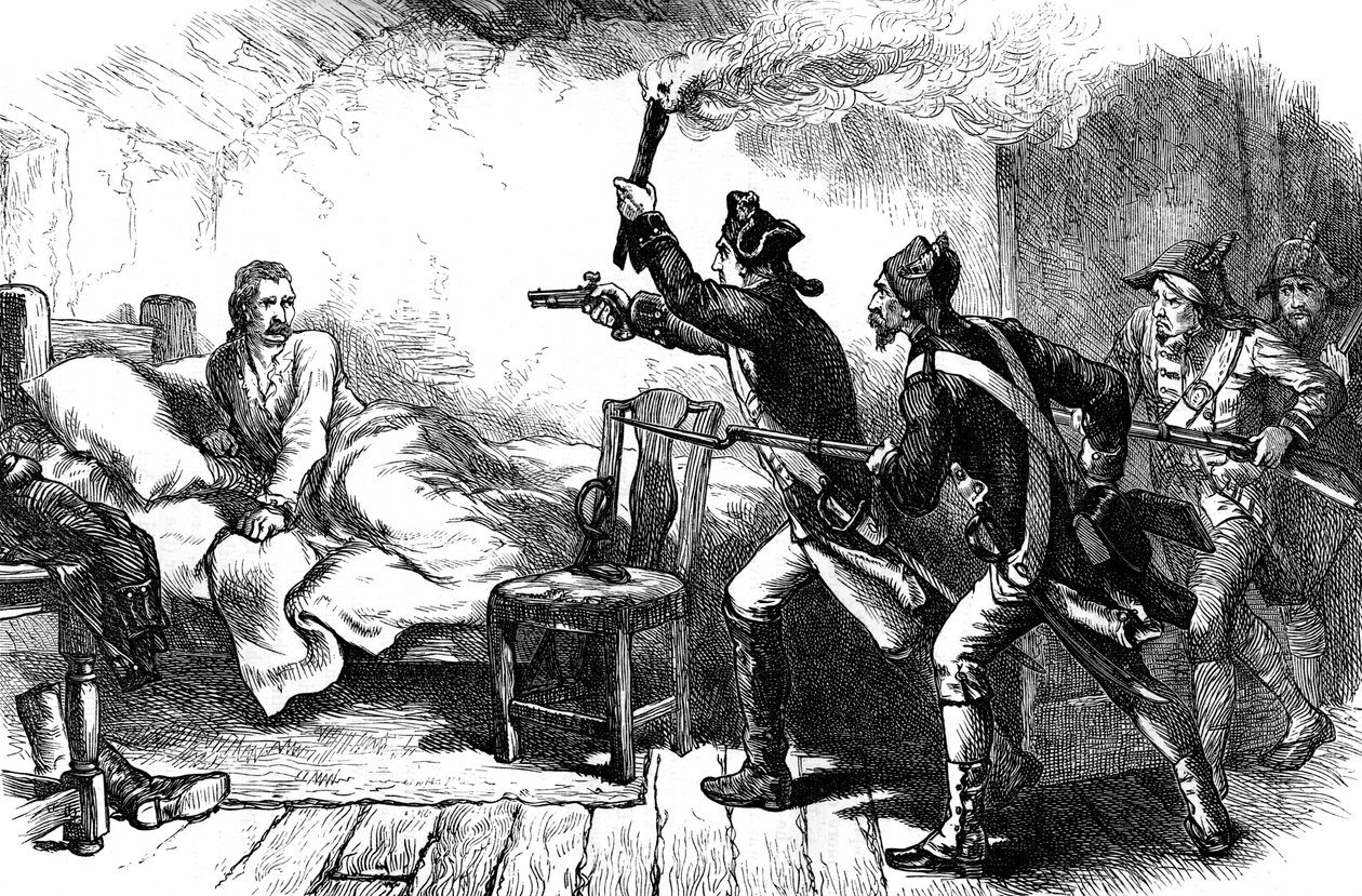 Kenraali Richard Prescottin pidätys, 1777 c1880 tekijältä Unbekannt