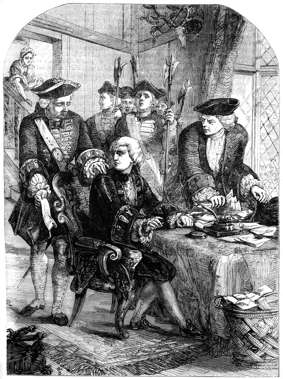 Sir William Wyndhamin pidätys, c1715, 1800-luku tekijältä Unbekannt