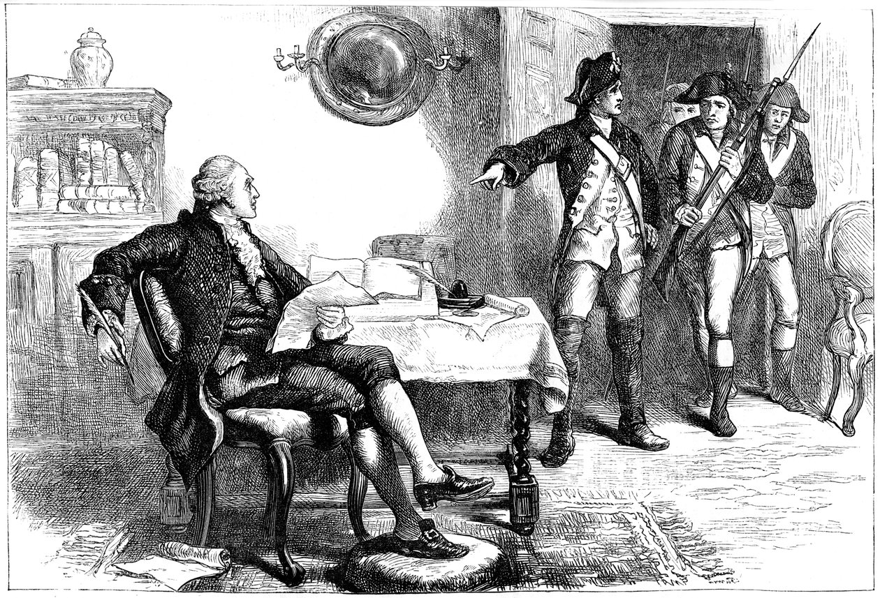 William Franklinin pidätys, New Jersey, 1776 c1880 tekijältä Unbekannt