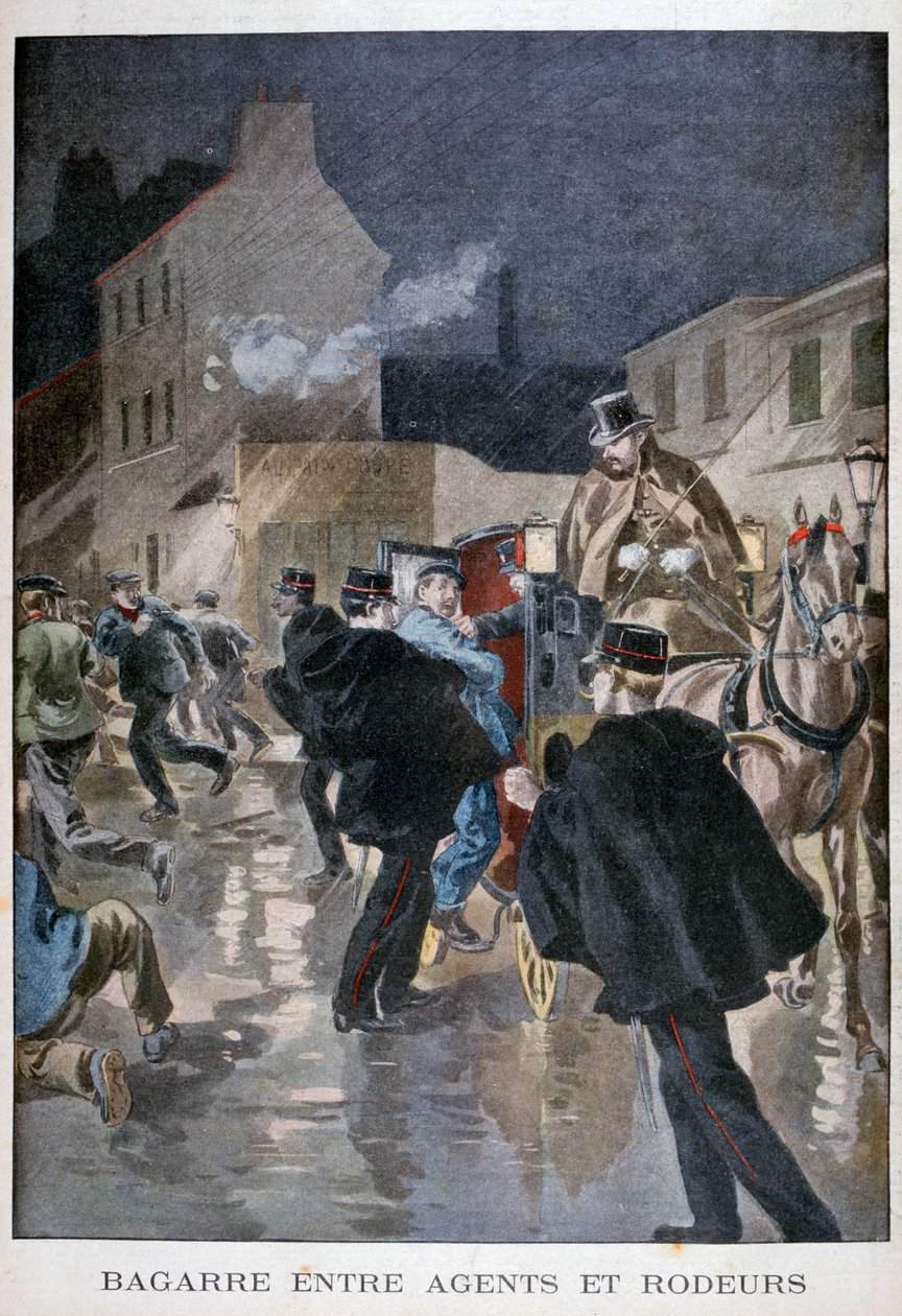 Poliisi pidätti, Pariisi, 1900 tekijältä Unbekannt
