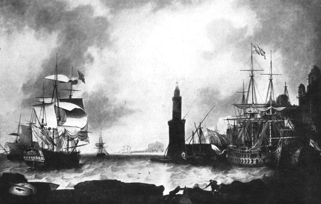 HMS Vanguardin saapuminen tekijältä Unbekannt