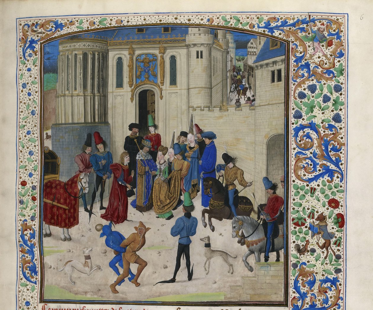 Isabeau de Bavarian saapuminen Pariisiin, noin 1470-1475. tekijältä Unbekannt