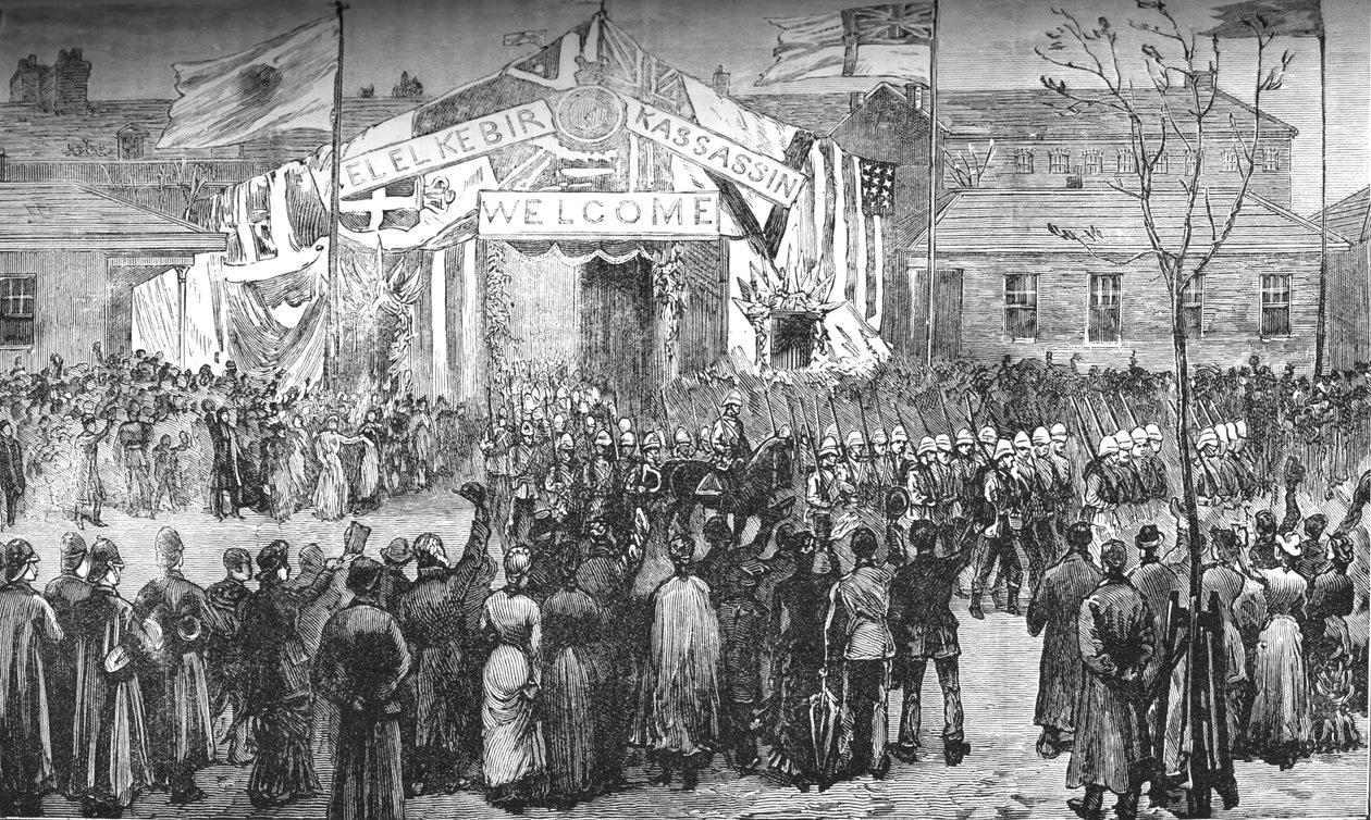 Kuninkaallisten merijalkaväen saapuminen Chathamiin, 1882-85 tekijältä Unbekannt