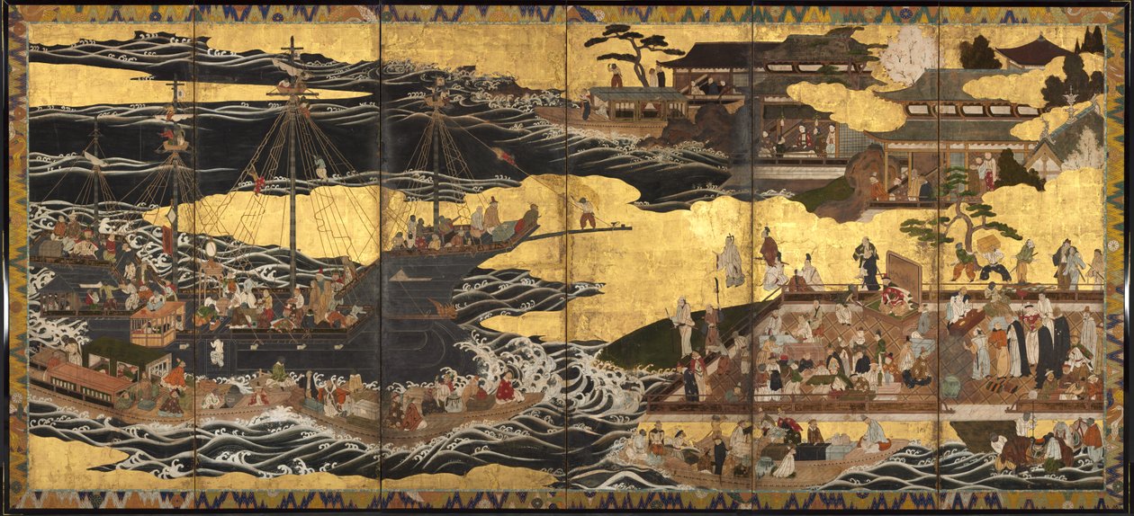 Eteläbarbaarien saapuminen, n. 1600. tekijältä Unbekannt
