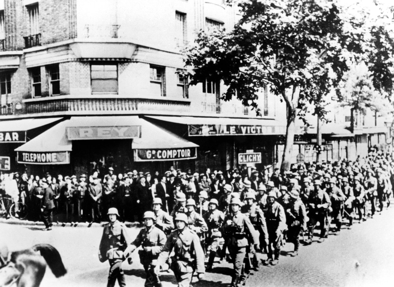 Saksan ensimmäisten joukkojen saapuminen Pariisiin kesäkuussa 1940 tekijältä Unbekannt