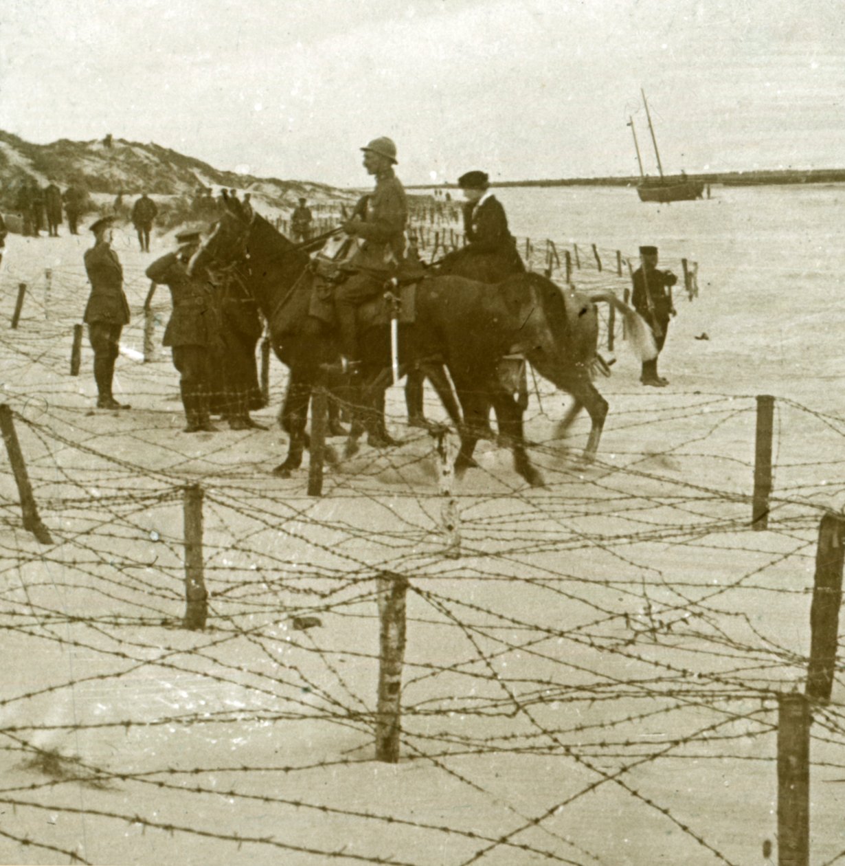 Saapuminen La Panneen, Flanderin, Belgian, c1914-c1918 tekijältä Unbekannt