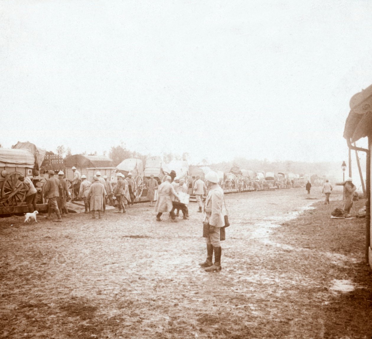 Saapuminen Revignyyn, Pohjois-Ranskaan, c1914-c1918 tekijältä Unbekannt