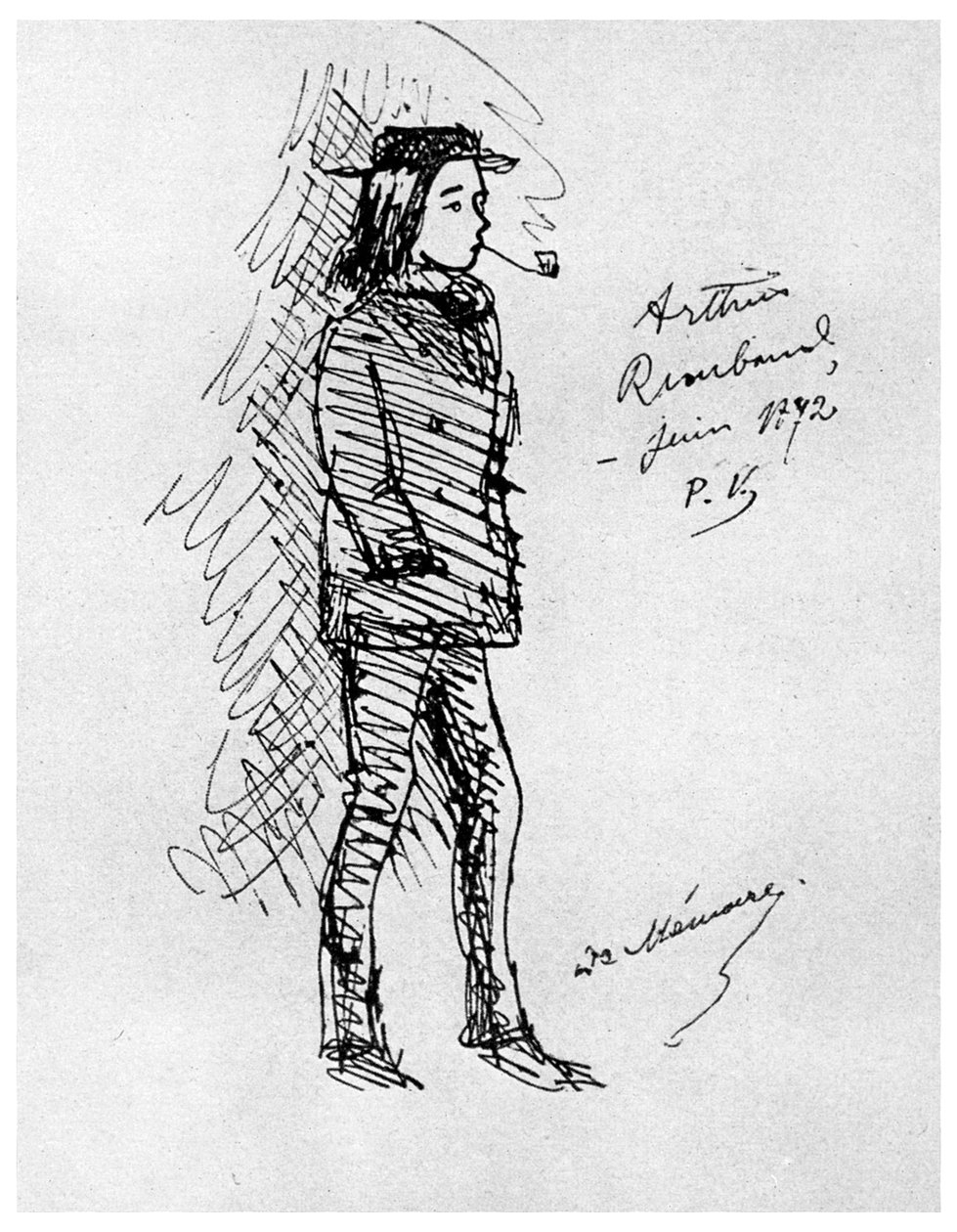 Arthur Rimbaud, ranskalainen runoilija ja seikkailija, 1895 1956 tekijältä Unbekannt
