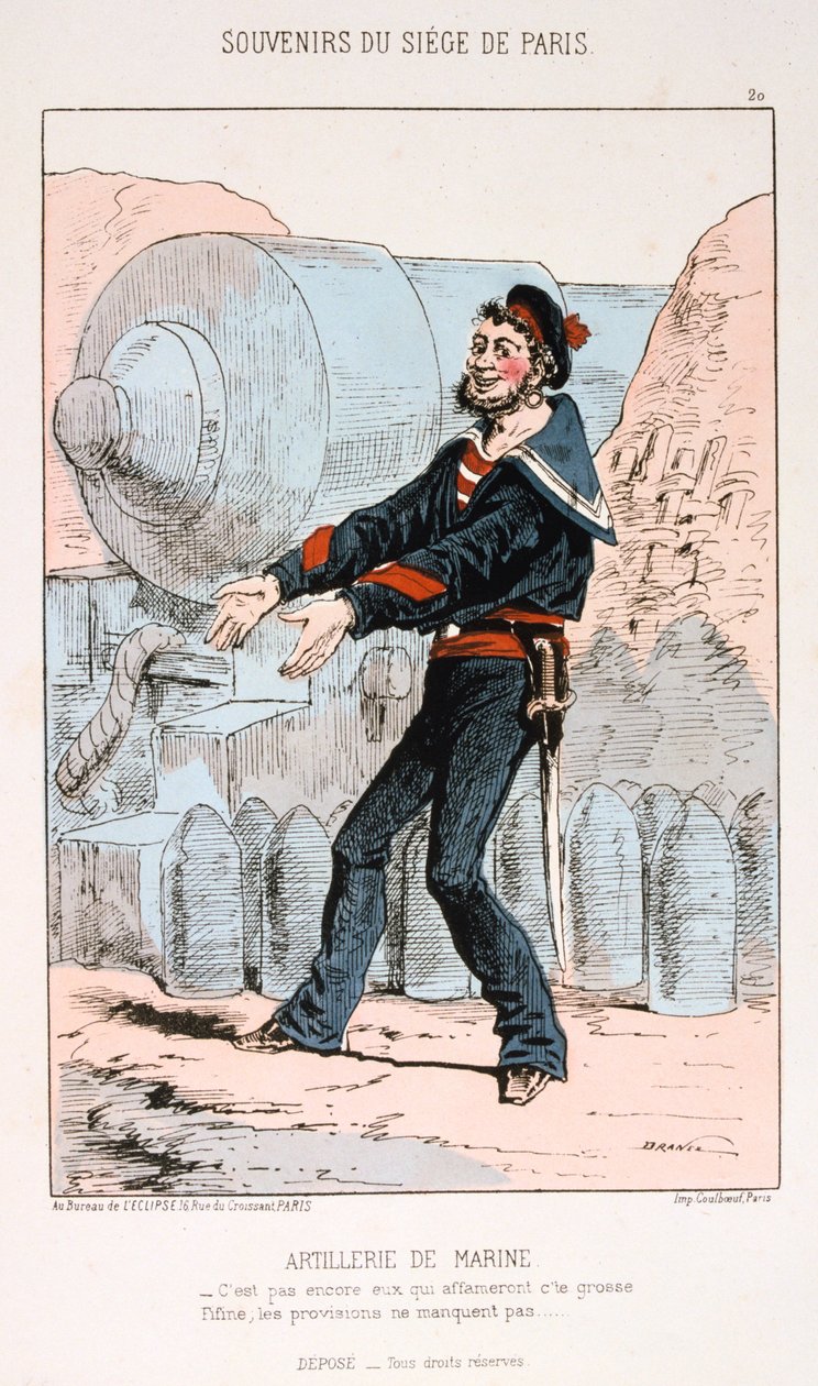 Meritykistö, Pariisin piiritys, Ranskan ja Preussin sota, 1870-1871. tekijältä Unbekannt