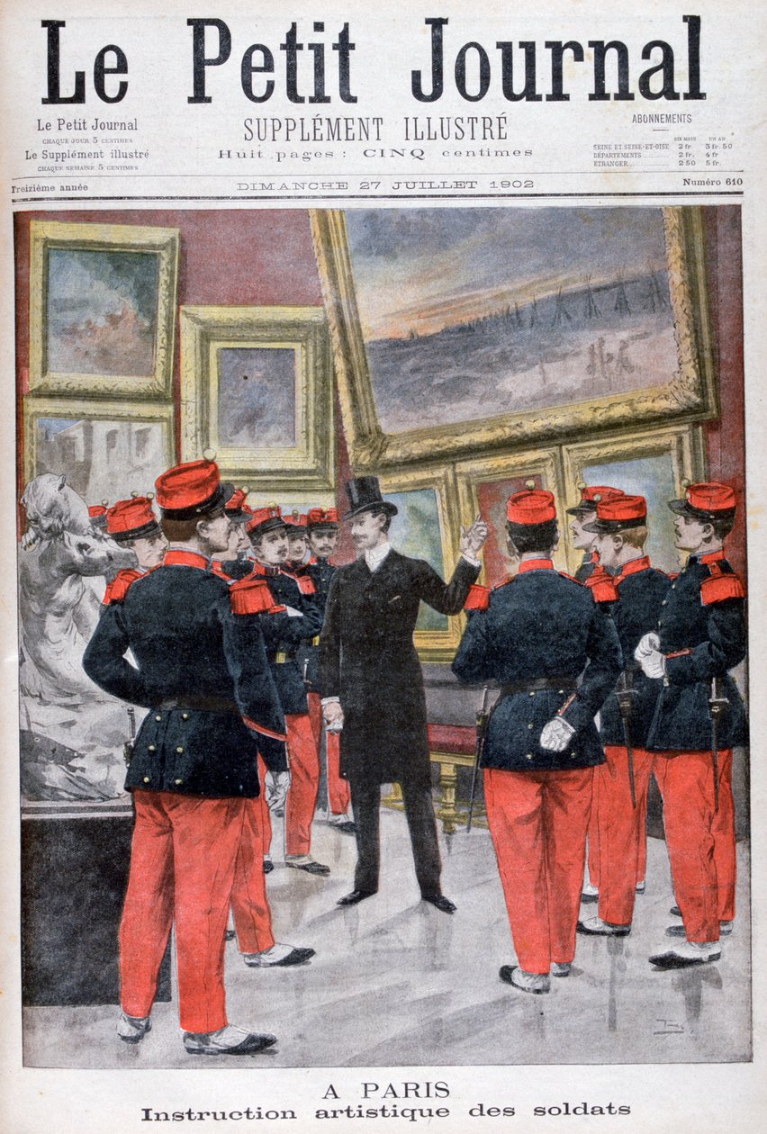 Taiteellista opetusta ranskalaisille sotilaille Salonissa, Pariisissa, 1902 tekijältä Unbekannt