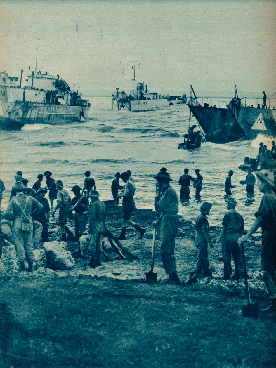 Kun aurinko nousi hyökkäyspäivänä: Poimi ja lapio tie on raivattu, 1943-44 tekijältä Unbekannt