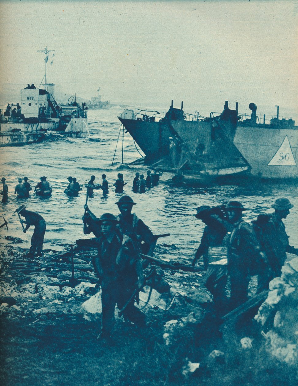 Kun aurinko nousi hyökkäyspäivänä: Poimi ja lapio tie on raivattu, 1943-44 tekijältä Unbekannt